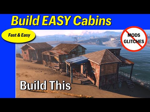 Fallout 4 Build Easy Cabins (No Mods/Glitches Tutorial)