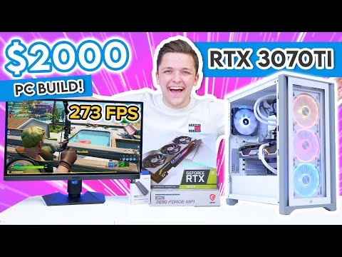 Best $2000 Gaming PC Build 2022 w/ Benchmarks! [i5 12600K, RTX 3070Ti and Corsair 4000X!]