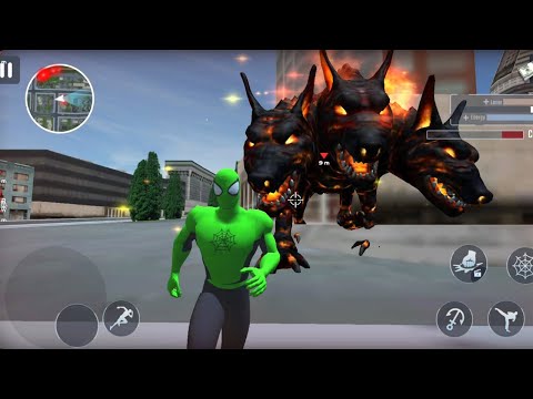 Spiderman vs 3 Head Monster Escape -  Spider Rope Hero Gangster New York City Android GamePlay