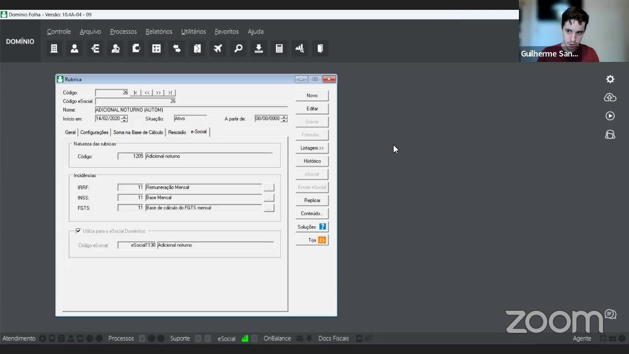 Expert eSocial: Rubricas e Incidências