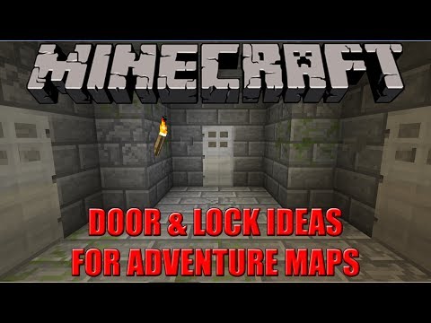 DOOR & LOCK IDEAS FOR ADVENTURE MAPS | Minecraft Tutorial
