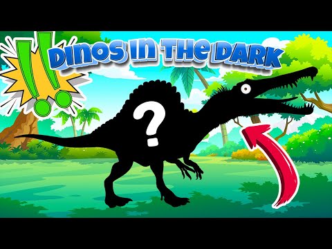 Dinosaurs Hiding in the Dark |  Who's That Dinosaur? |  Dinosaur Puzzles | Cotton Whale