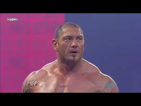 Batista's Epic Entrance on RAW (Oct. 6, 2008)
