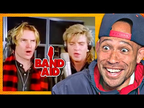 Rapper FIRST time REACTION to Band Aid - Do they know it's christmas 1984!!! What is this...