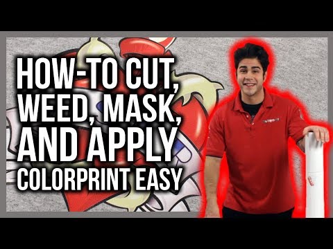 How To Weed, Mask and Apply ColorPrint Easy