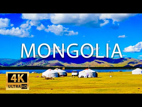 FLYING OVER MONGOLIA (4K UHD)- Relaxing Music Along With Beautiful Nature Videos (4K Video Ultra HD)