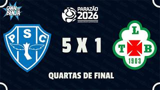 🔴 AO VIVO COM IMAGENS: PAYSANDU X TUNA LUSO | PARAZÃO 2026 | Campeonato Paraense | Canal do Benja