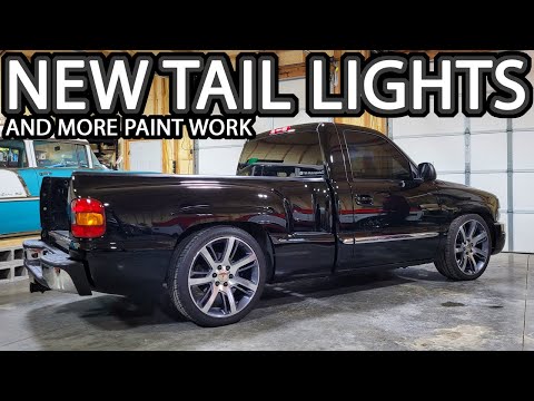 Finally Replacing the Tail Lights in the NBS GMC Sierra Stepside (A little More Paint Clean Up)