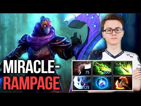 Miracle- Anti-Mage EPIC Rampage Ethereal Blade Build 1021 GPM Farming Machine - Dota 2