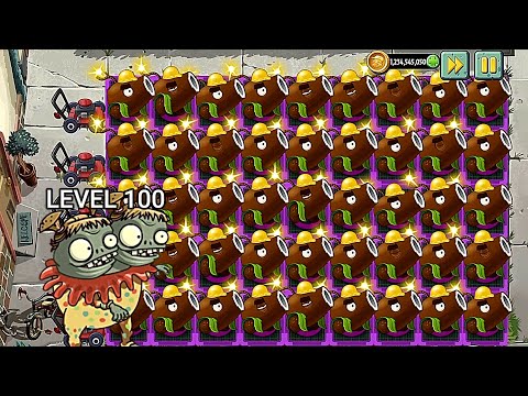 Plants vs Zombies 2 Power-Up which Plants use 5 plant food Can kill Level 100 Carnie Imp Twins PvZ 2