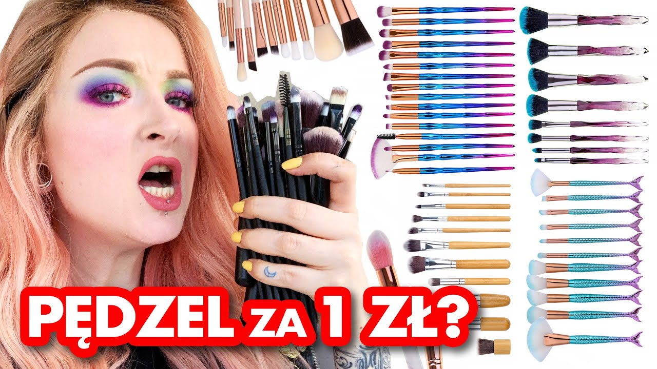 Maluję się tylko TANIMI PĘDZLAMI z Allegro 😍 7 dni = 7 zestawów