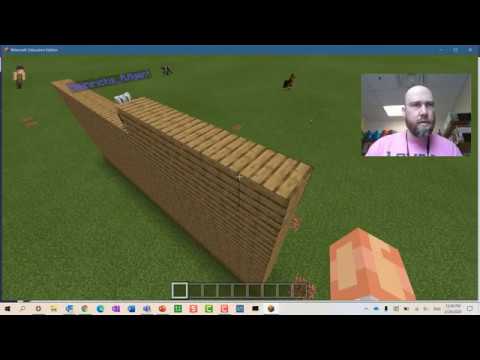 Minecraft Education Edition - Coding a Wall