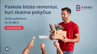 Kai tokios paskolos sąlygos, nebaisus ir būsto remontas