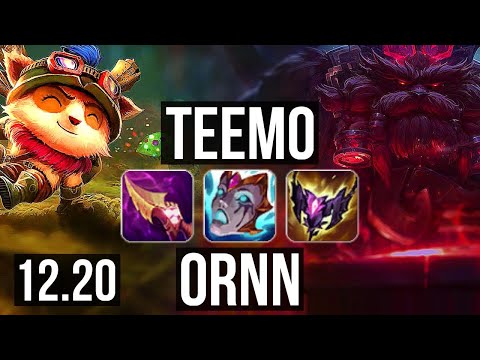 TEEMO vs ORNN (TOP) | 66% winrate, 5/2/11 | KR Master | 12.20