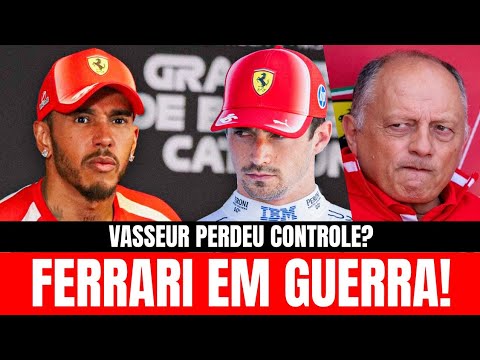 CRISE NA FERRARI: BRIATORE CRAVA FUTURO DE VASSEUR APÓS BRIGA ENTRE HAMILTON E LECLERC