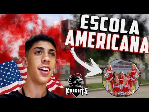 Seja um estudante na minha HIGH SCHOOL por 1 dia 🇺🇸 (vlog#1)