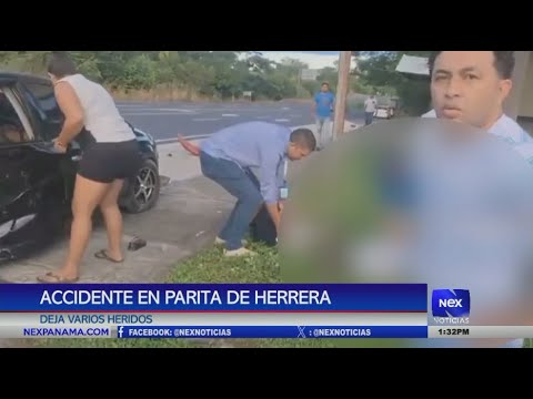 Accidente en Parita de Herrera deja varios heridos