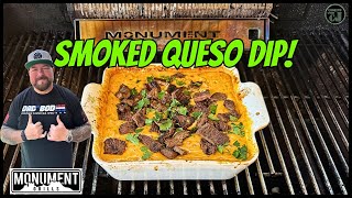 Smoked Queso dip on a gas grill? Yes please!