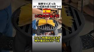 スペイン式炭火炙りカルボナーラ