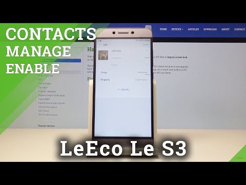 How to Customize Contacts in LeEco Le S3 - Add Photo to Contact