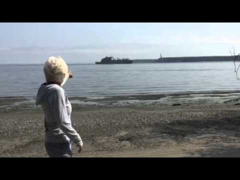 Sherry Davis battleship on Kala Point Beach.