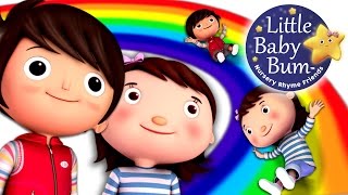 Rainbow Colors Song | Learn Colors of The Rainbow Song | Nursery Rhymes | From LittleBabyBum