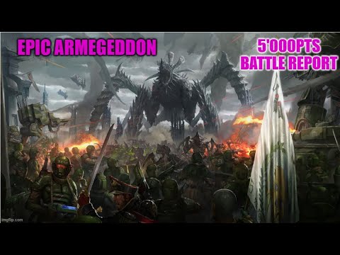 Hold the line! Tyranids VS Imperial Guard : Massive Epic Armageddon 5'000pts (express) Battle Report