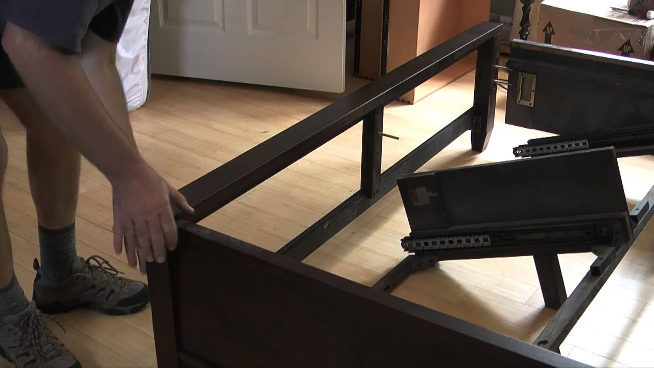 How to assemble a wood bed frame