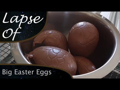 Lapse Of Melting Big Easter Eggs