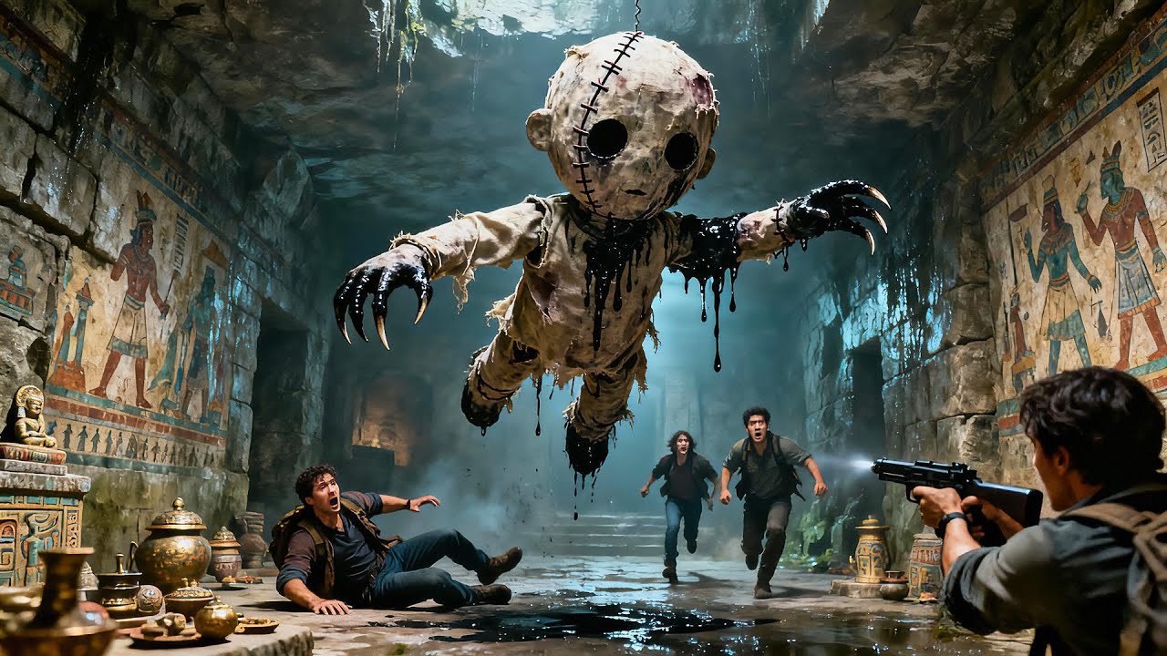 【MULTISUB】【悬疑冒险】驚悚！祭祀人皮布偶不僅跟蹤探險小隊還悄悄發動攻擊。#古墓 #悬疑 #剧好看 #盗?