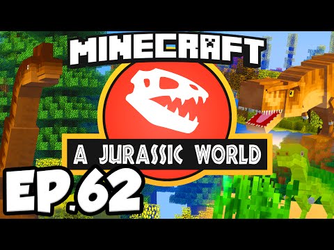 TheWaffleGalaxy - Jurassic World: Minecraft Modded Survival Ep.62 - GROWING THE JURASSIC HOTEL!!! (Dinosaurs Modpack)