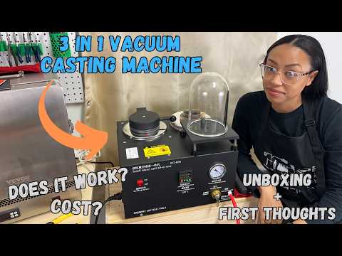 3 in 1 Vacuum Casting Machine for Lost Wax Casting, Unboxing & Attaching a Vacuum Pump + Impressions