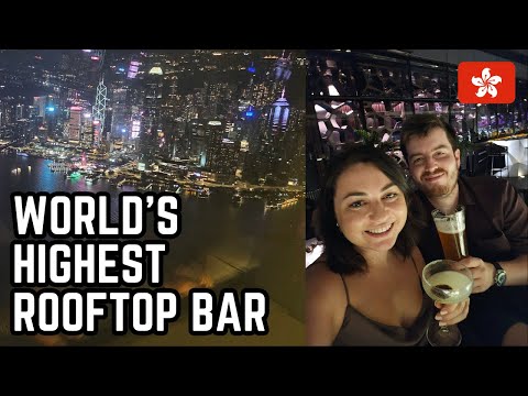 BEST rooftop bar in the world?! | OZONE, Hong Kong