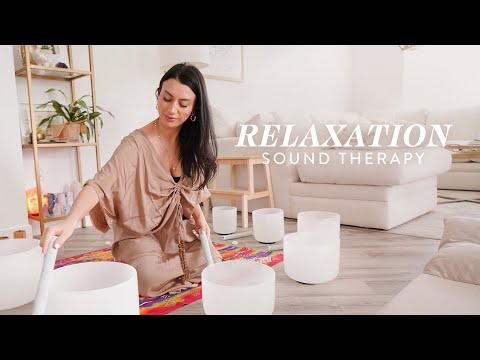 Sound Bath Guided Meditation | Sound Healing & Deep Relaxation 😌 20 Min