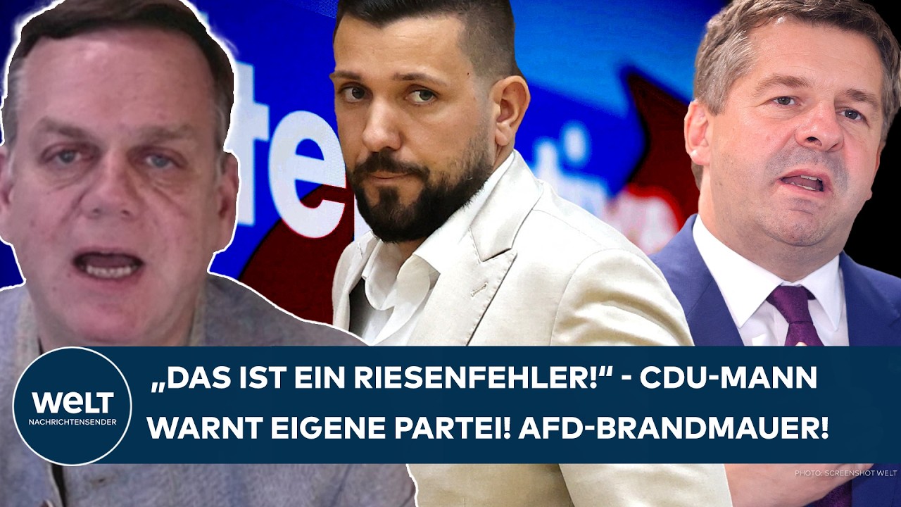 CDU-MANN SCHIESST GEGEN EIGENE PARTEI: "Das ist ein Riesenfehler!" - Alarm bei der AfD-Brandmauer!