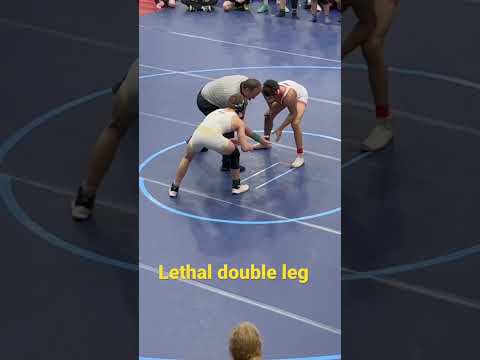 Lethal Double Leg #takedown #wrestling #honeybadgerwrestling