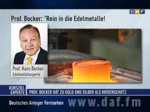 Prof. Dr. Bocker: "Silber 1.000 - Gold 50.000"