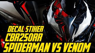DECAL CBR250RR SPIDERMAN Vs VENOM by MOTOBLAST
