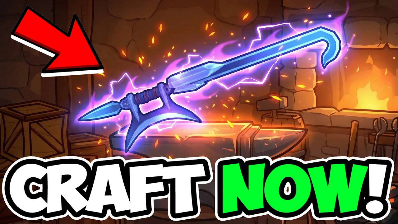 I Crafted NEW BROKEN Hook Blade in The Forge Roblox...