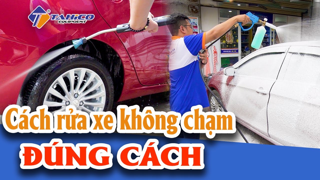 Hướng dẫn cách Rửa xe không chạm không gây hại cho xe 7
