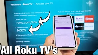 Roku TV's: Enter the Link & Code to Activate your TV