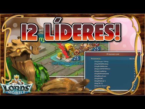 Trampa de grifo contra 12 ataques simultáneos! Récord en líderes capturados! 😱 - Lords Mobile ES
