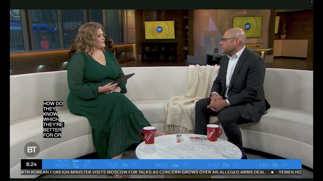 Dr. Michael Brandt appearing on Breakfast Television