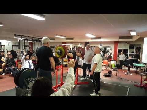 Emil Norling knäböj 260 kg serie 1 Borlänge