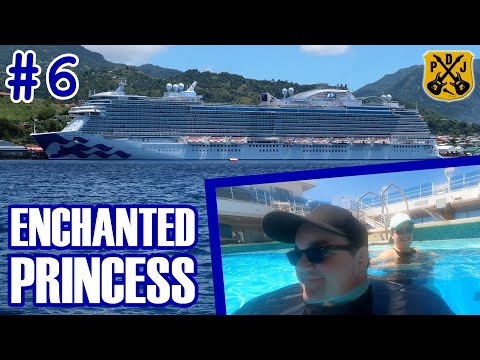 Enchanted Princess Pt.6 - Gigi's Pizzeria, Grenada Sailaway, Italian Night Dinner, Music & Games