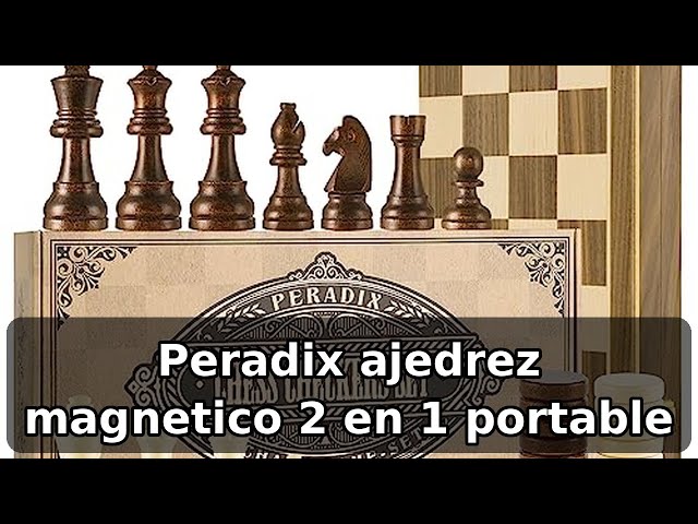 Vídeo relacionado con Peradix Tablero Ajedrez Magnetico Madera 30x30CM,Juego Ajedrez Infantil Madera Chess Plegable Profesional para Niños y Adultos de Viaje