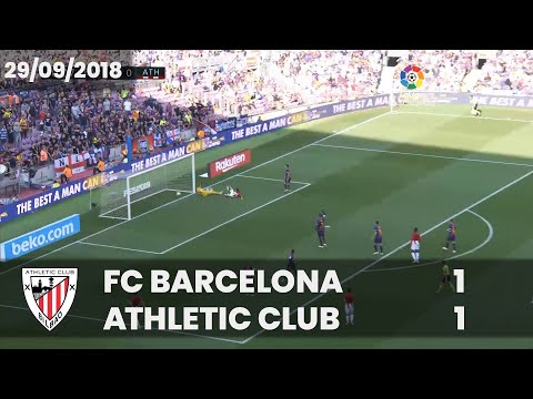 Imagen de portada del video ⚽ FULL MATCH I LaLiga 18/19 I J7. FC Barcelona 1 – Athletic Club 1