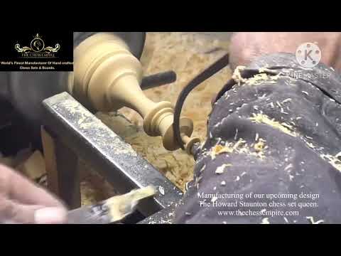 How to manufacture luxury chess set queen with small hand alloy tools by The Chess Empire company