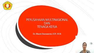 Perusahaan Multinasional dan Tenaga Kerja