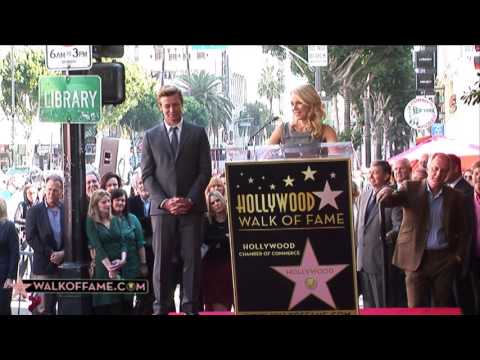 Simon Baker receives his Star in the Walk of Fame of Hollywood
